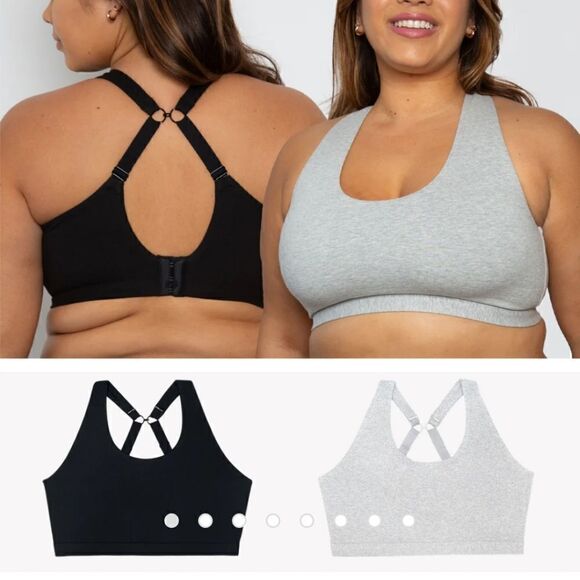 1372 NWT Cotton Comfort 2-Pack Bralette Size Medium - Picture 1 of 8